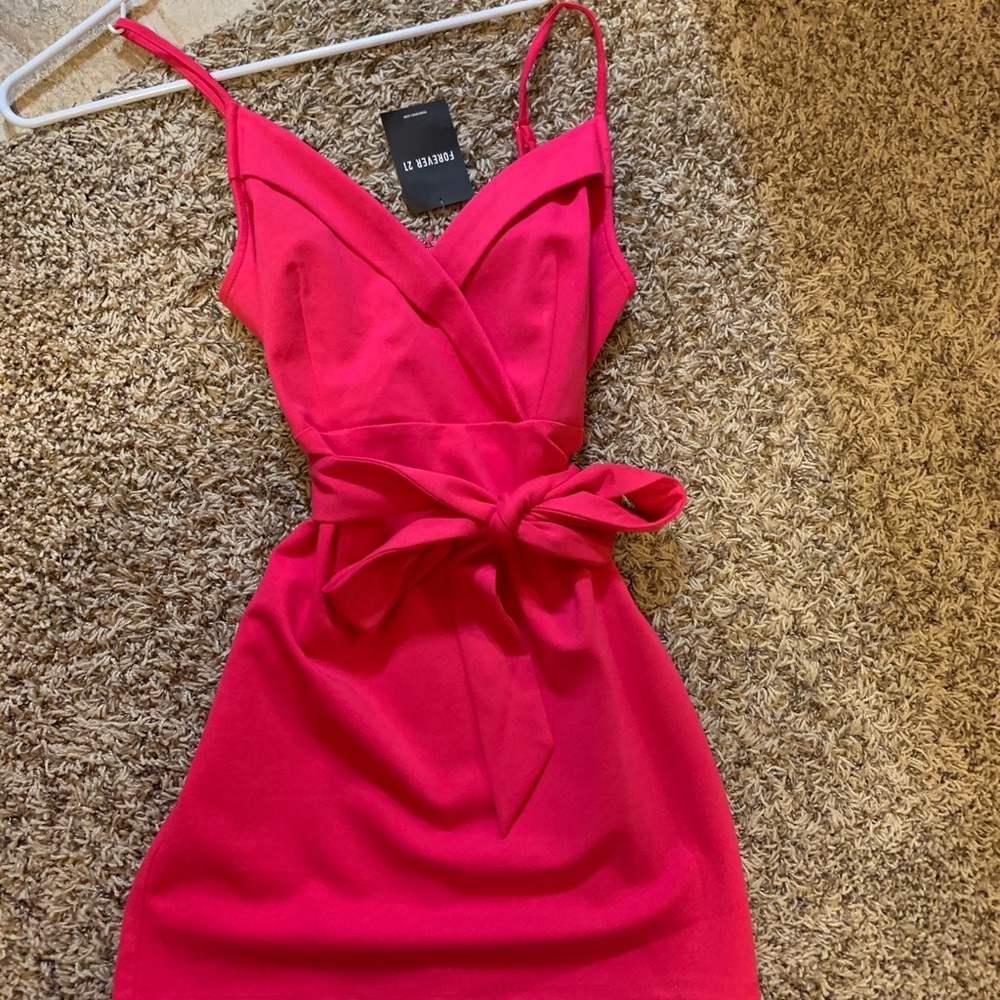 brand new hot pink bodycon dress
